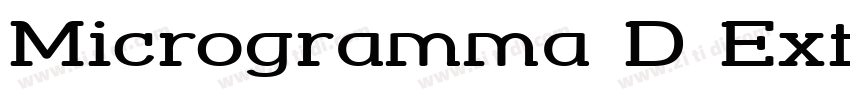 Microgramma D Extend字体转换 Microgramma D Extend字体转换
